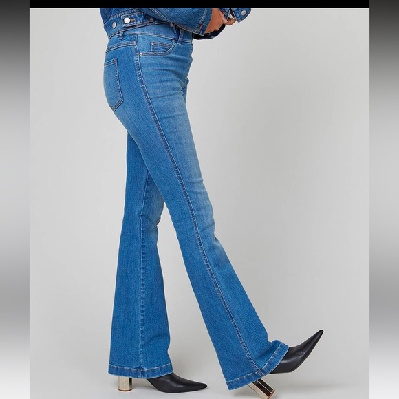 Spanx EveryWear pull on shapewear jeans in Vintage Indigo - Picture 4 of 15